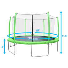 Load image into Gallery viewer, Toddler Island 15-Foot Trampoline with Safety Enclosure